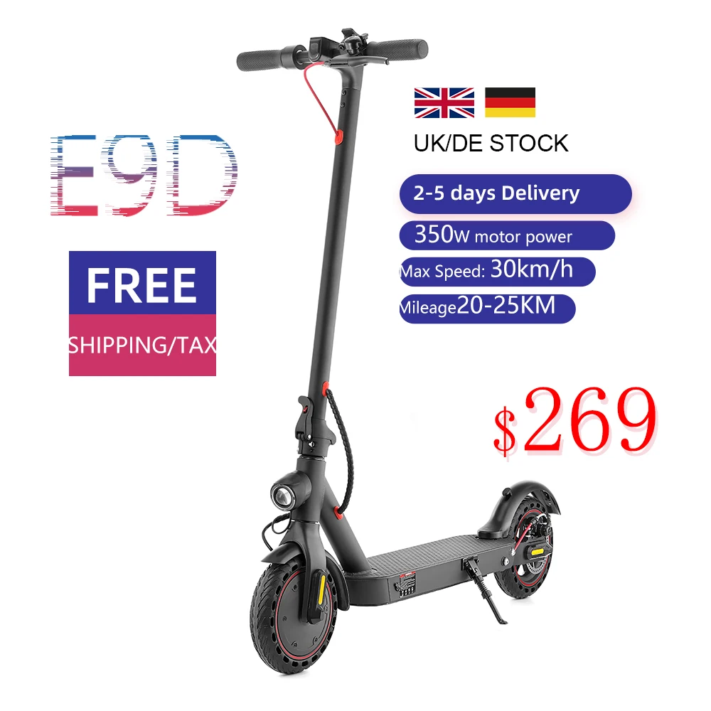 

Free shipping Europe warehosue DDP E9D super upgrade electric scooter skateboard No tax scooter electric