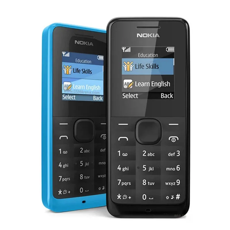 

For Nokia 105 (2015) Refurbished-Original RM-1134 Single SIM Card or RM-1133 Dual SIM Cards Unlocked Mobile Phone Hebrew/Arabic