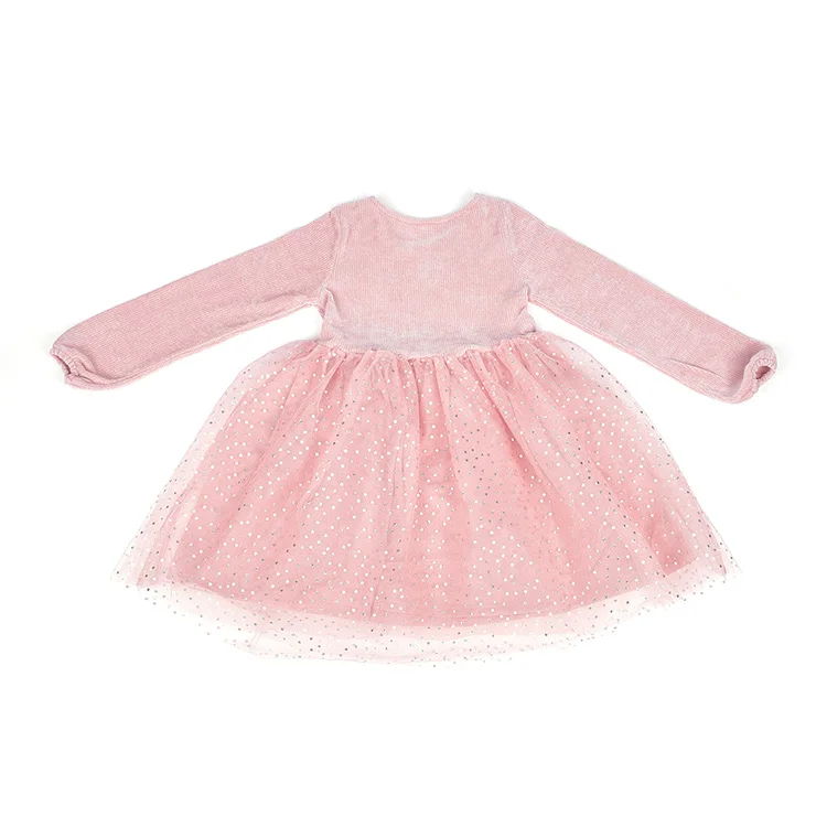 

Newly product Kids Girl's Long Sleeve Crewneck Sequined Shining Dress up 2-7 Years, Pink