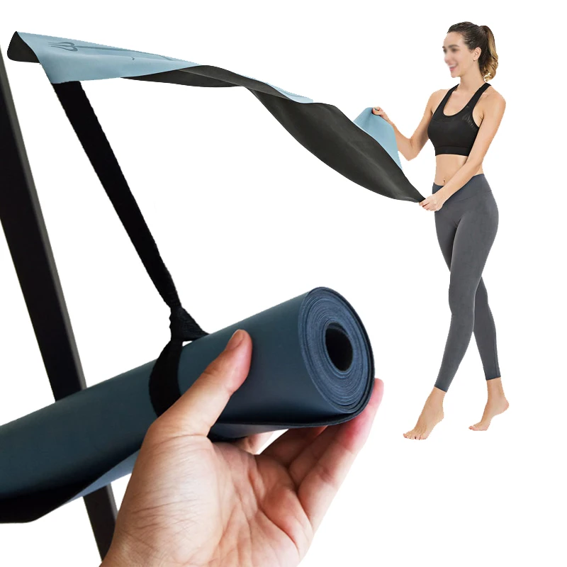 

High Quality PU Natural Rubber 1.5mm Mat Non-slip Pure color Tapis Yoga Thin Blankets Gym Fitness Lose Weight Mats