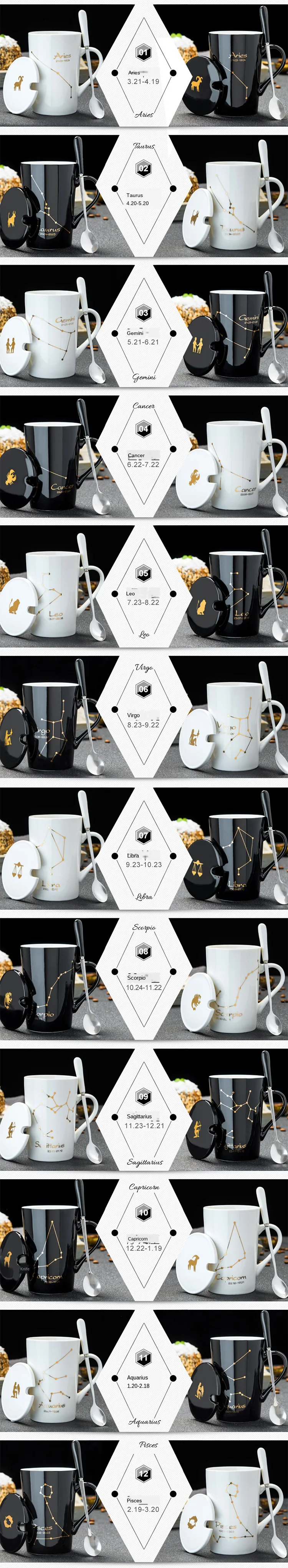 Luxury White Black 12 Constellations Gold Pattern Ceramic Coffee Mug With Lid Spoon And Gold Handle For Souvenir.jpg