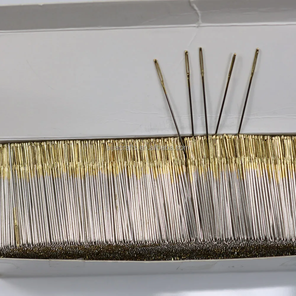 

Top Quality 26# 14CT cross stitch needles, embroidery needles #26, 28 24 22, Golden or sliver