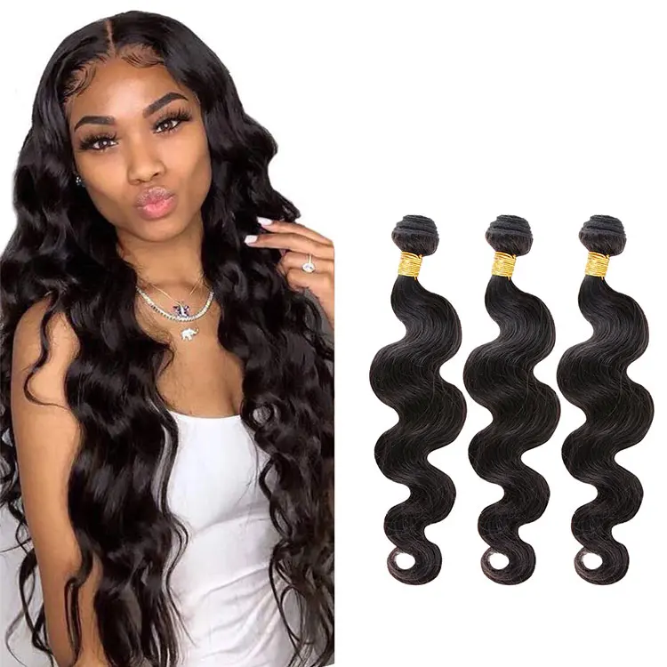 

FH Wholesale Malaysian Human Hair 3 Bundles Plus Body Wave Peruvian Hair Remi Pack Bundle Hair With Closure