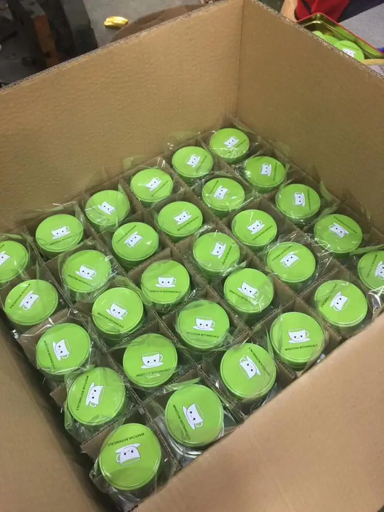 Factory Produce High Quality Custom Container Metal Box 30g Matcha Tea