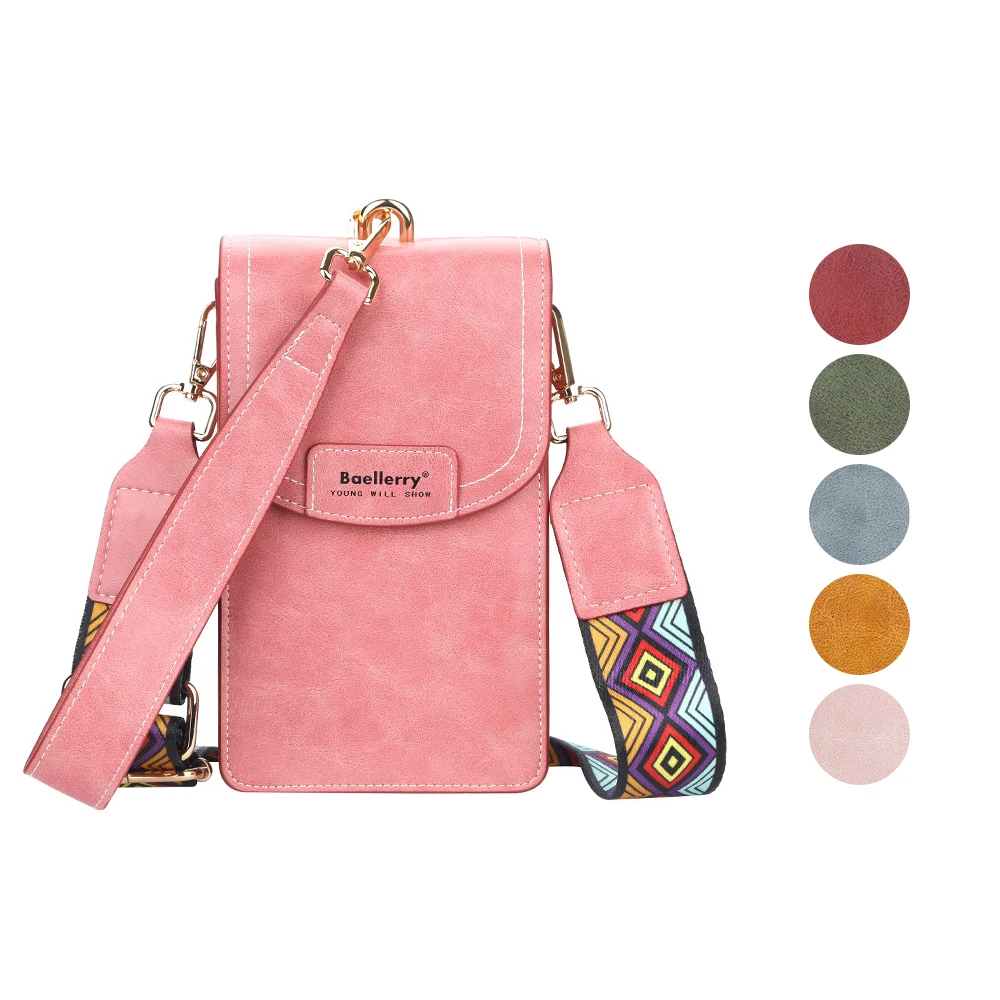 

Crossbody Bag Women Colorful Pattern Wide Straps For Shoulder Bag Dropshipping Large Capacity Ladies Mobile Phone Bags