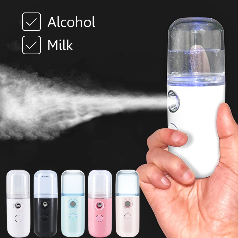 

Mini Nano Face Steamer USB Nebulizer Face Moisturizer Humidifier Hydrating Skin Care Women Facial Sprayer Beauty Care Disinfect