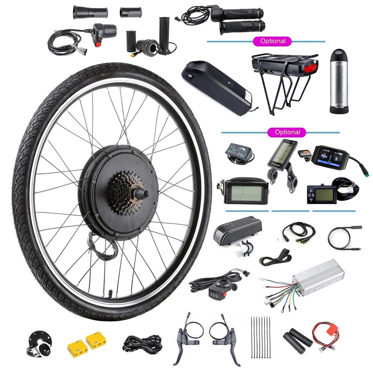 

Electric bicycle motor hub kit 52v 1500w electric bike conversion kits 29" ebike kit cargo bile