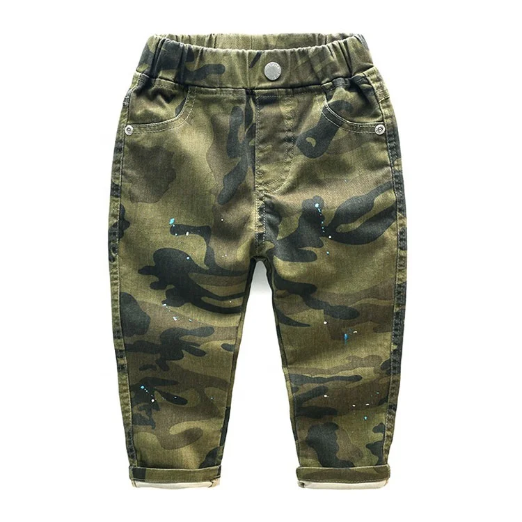Hot Sale Cotton Pants Designer Good Quality Demin Pants Boys Camo Pants