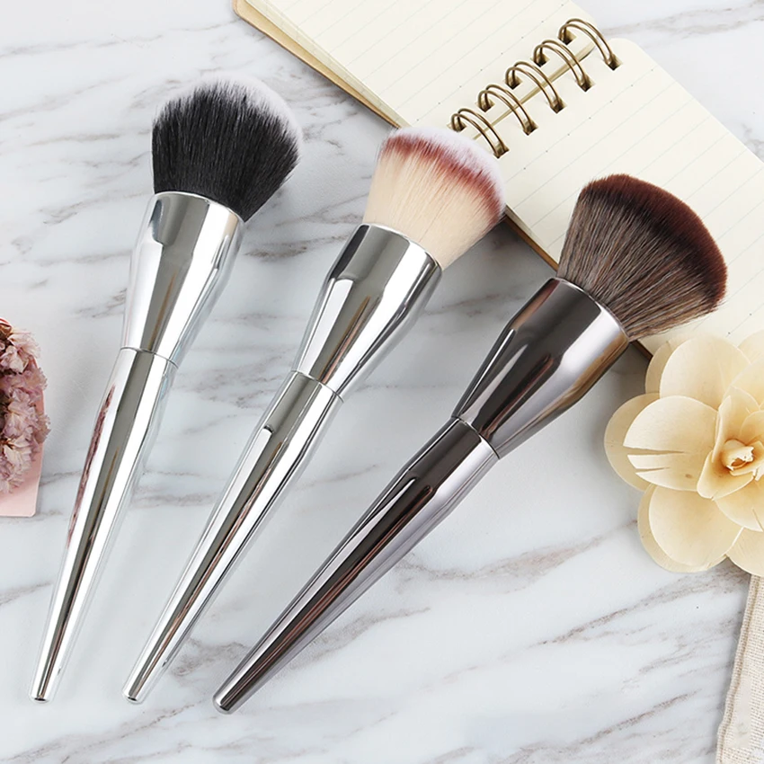 

Large special style quality brush set makeup custom logo Powder Brush makeup brush set, Black