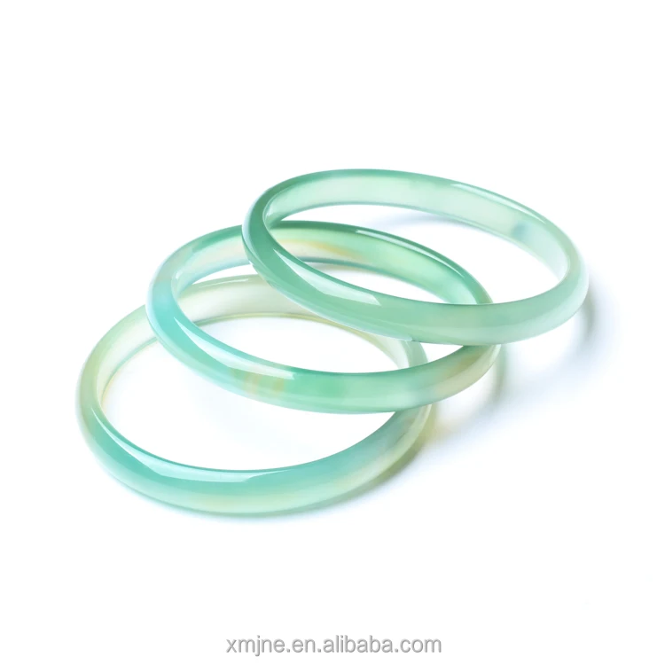 

Lake Water Green Agate Bracelet Thin Strips Of Water And Light Green Chalcedony Bracelet Women'S All-Match Jade Color Jewelry