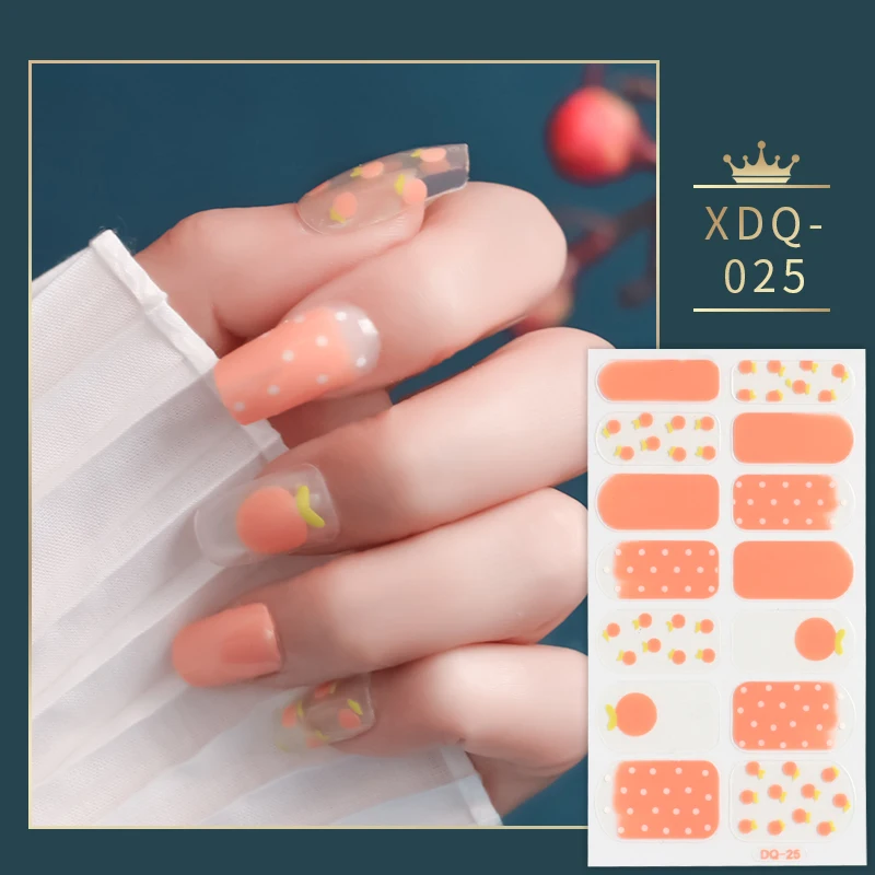 

2021 Best Selling Full Cover Self-adhesive Nail Polish Sticker, Colorful