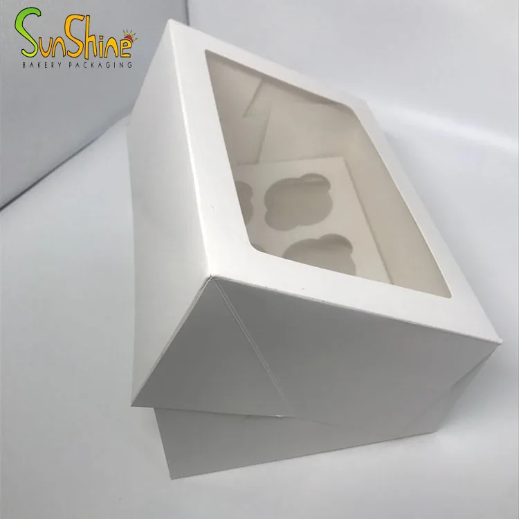 Birthday Loaf Cake Boxes Window Loaf Wedding Personalized White Square