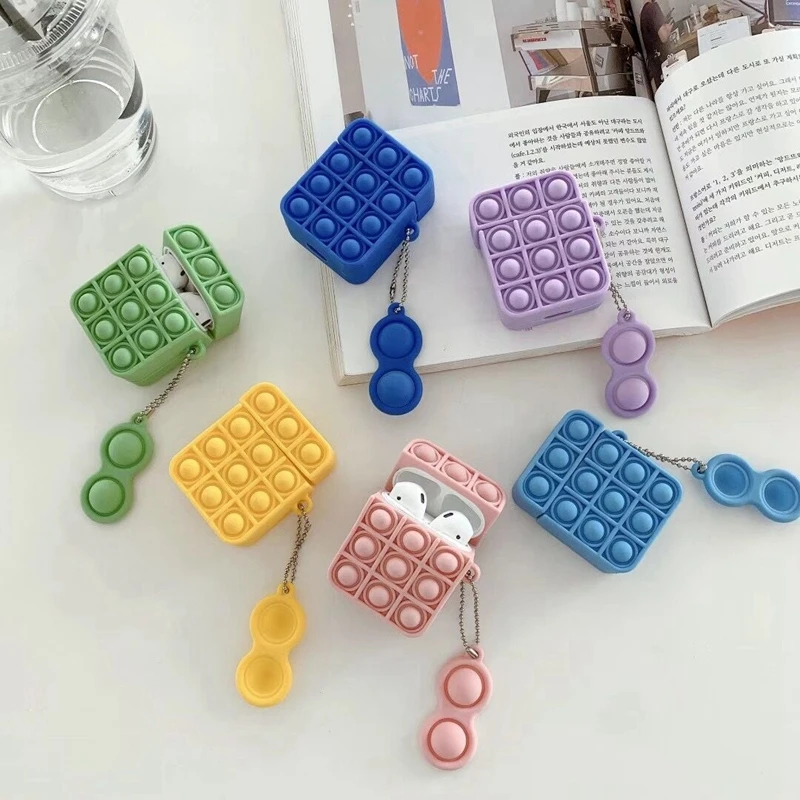 

New Design 2021 Bubble Decompression Cartoon Silicone For Airpods Pro Case