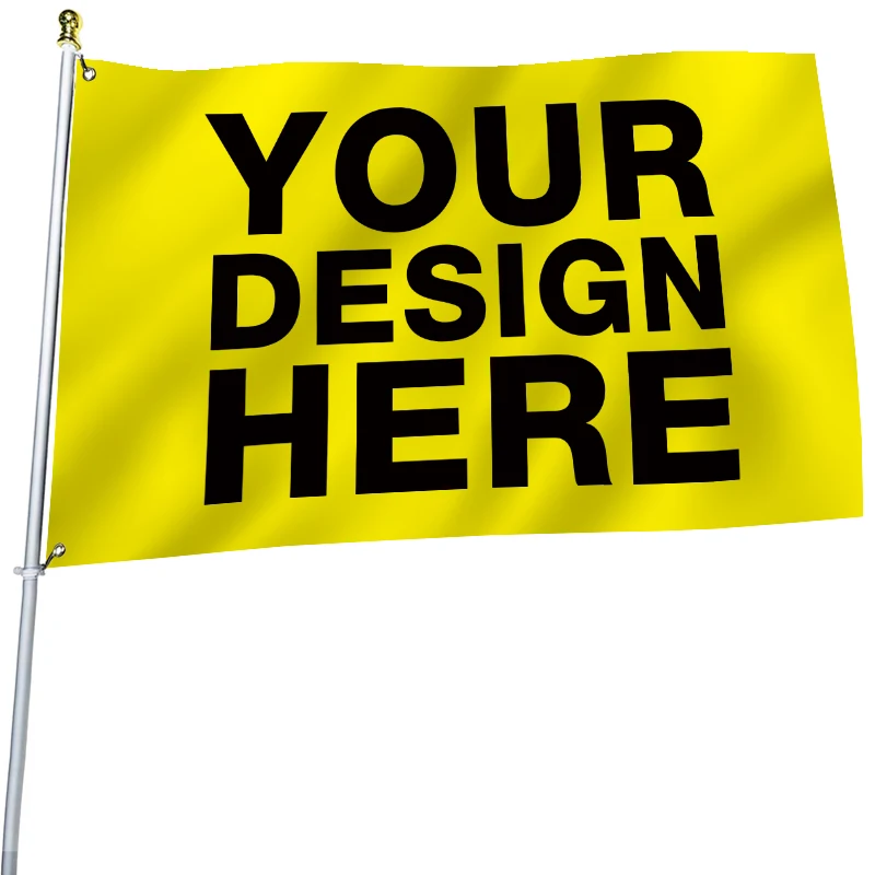 Promotional Large Size Digital Printing Screen Printed Polyester 3x5 Custom FlagBanner