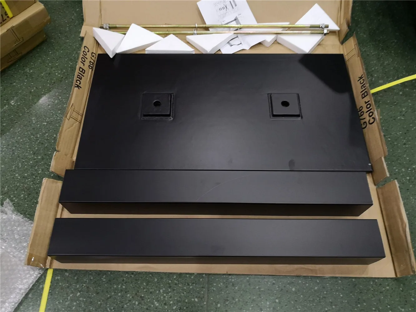 2019 new model industrial furniture double column powder coating casting iron table bases