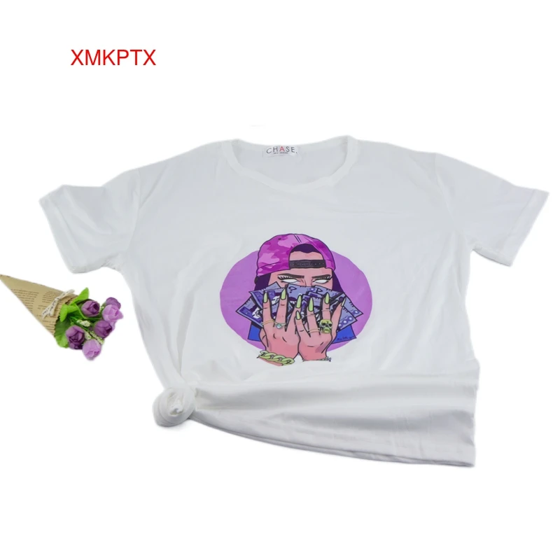 

Free Shipping Genuine Leather Material Polka Dot Pattern Type 32 Size Women's T-shirts