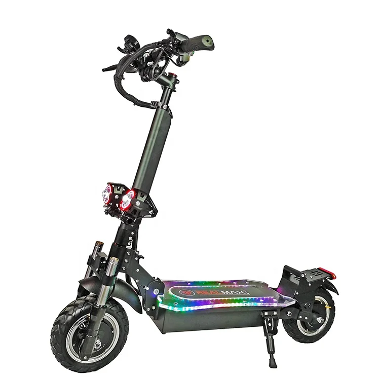 

No Tax 52V SY-10 2400W 3200W 10inch Folding Adults E Scooter Electric Scooters With Two Wheels, Black