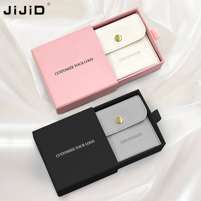 

JiJiD Custom Printed Accessories Jewellery Gift Box Drawer Necklace Earring Bracelet Ring luxury jewelry packaging box