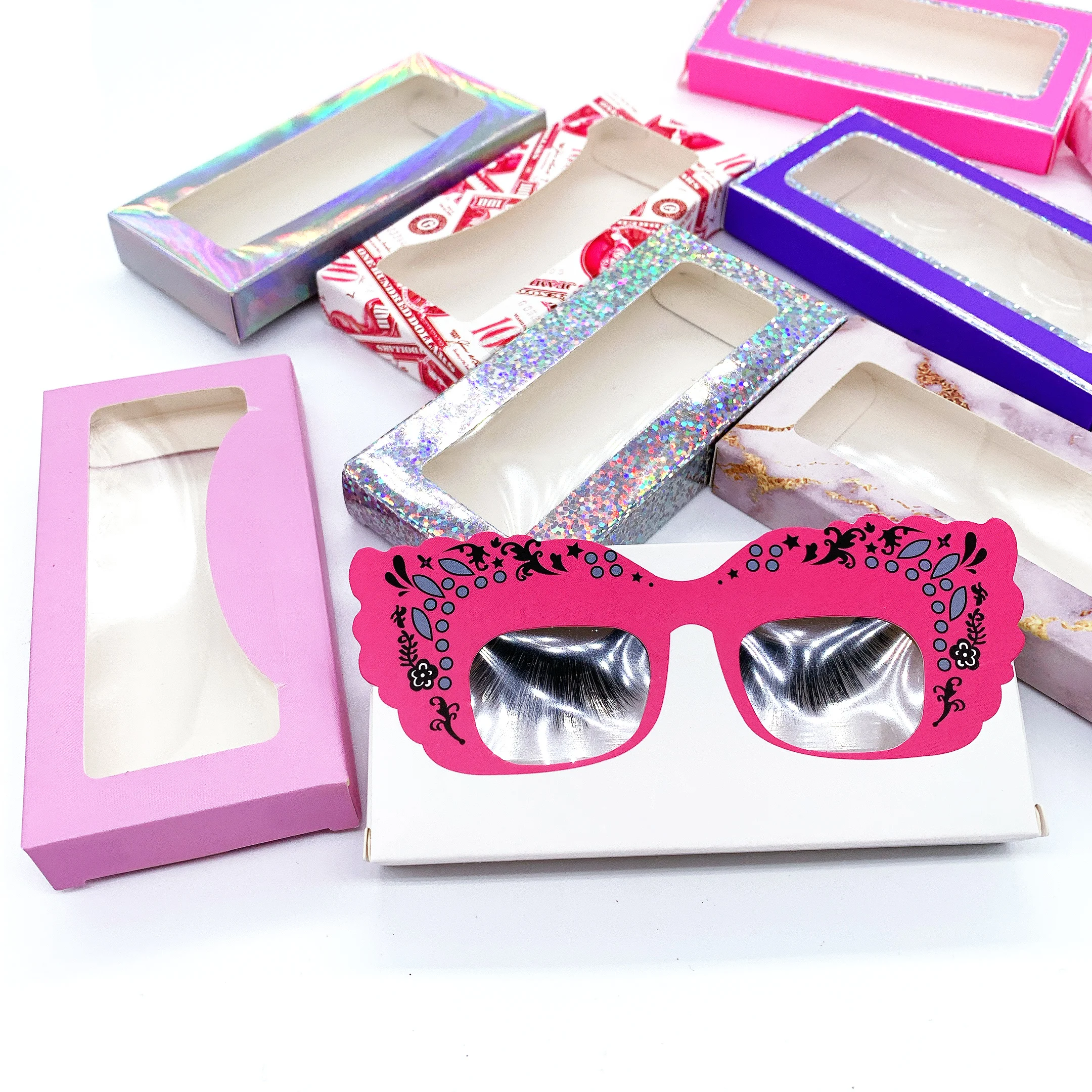 

wholesale Free sample eyelash 100% handmade seberian mink eyelash thick mink hair false eyelashes, Black color