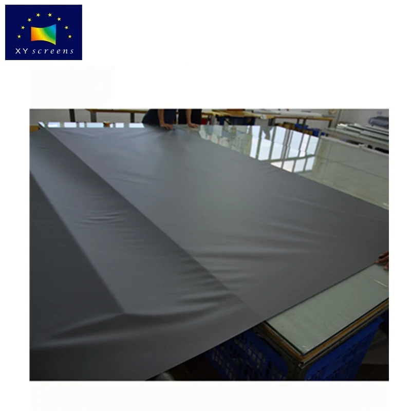 
XYScreen 100M long Black Crystal Projection Fabric Ambient Light Rejecting For long Throw Projector Screen 