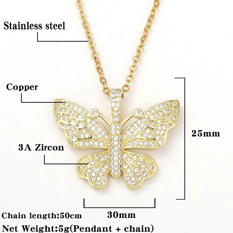 

Butterfly Pendant Necklace