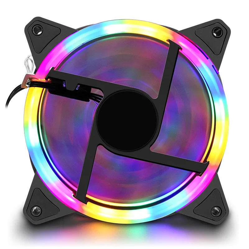 

RGB FAN PC Computer cooling fan rgb without RF Remote Control Speed led case fan Factory Price