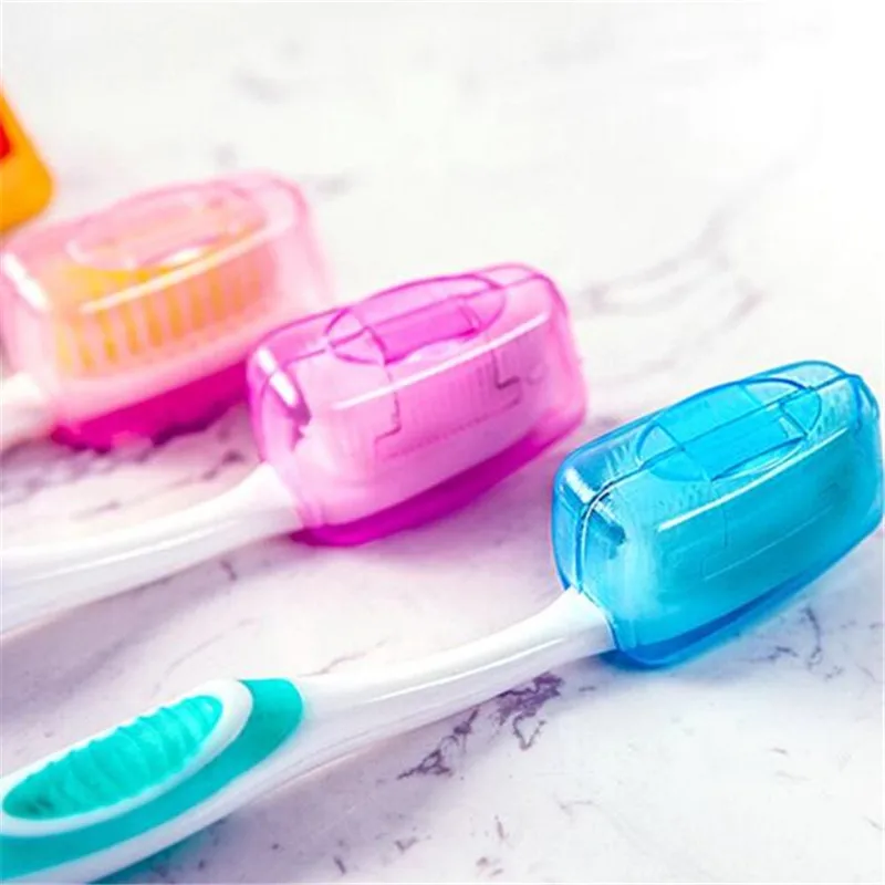 

5pcs/set Portable Travel Toothbrush Head Toothbrush Case Protective Caps Health Germproof Toothbrushes Protector