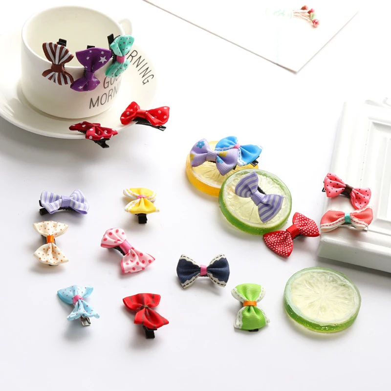 

QY Floral bow hairpin pet jewelry, Picture