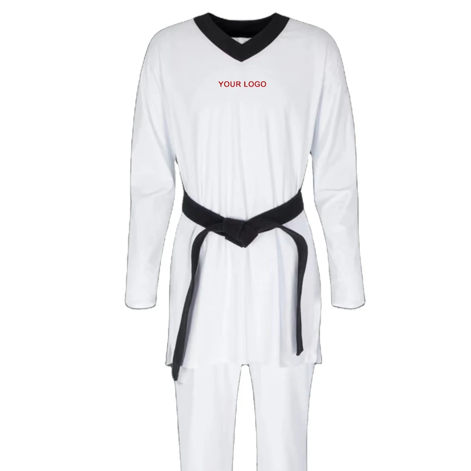 

Summer V-neck short sleeve martial arts uniform/ taekwondo uniform for kids