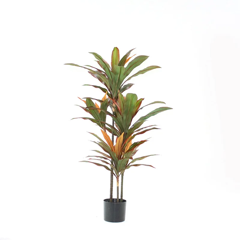 

Indoor and outdoor Faux Plastic Plants Trees Dracaena Artificial Dracaena Fragrans Tree, Green