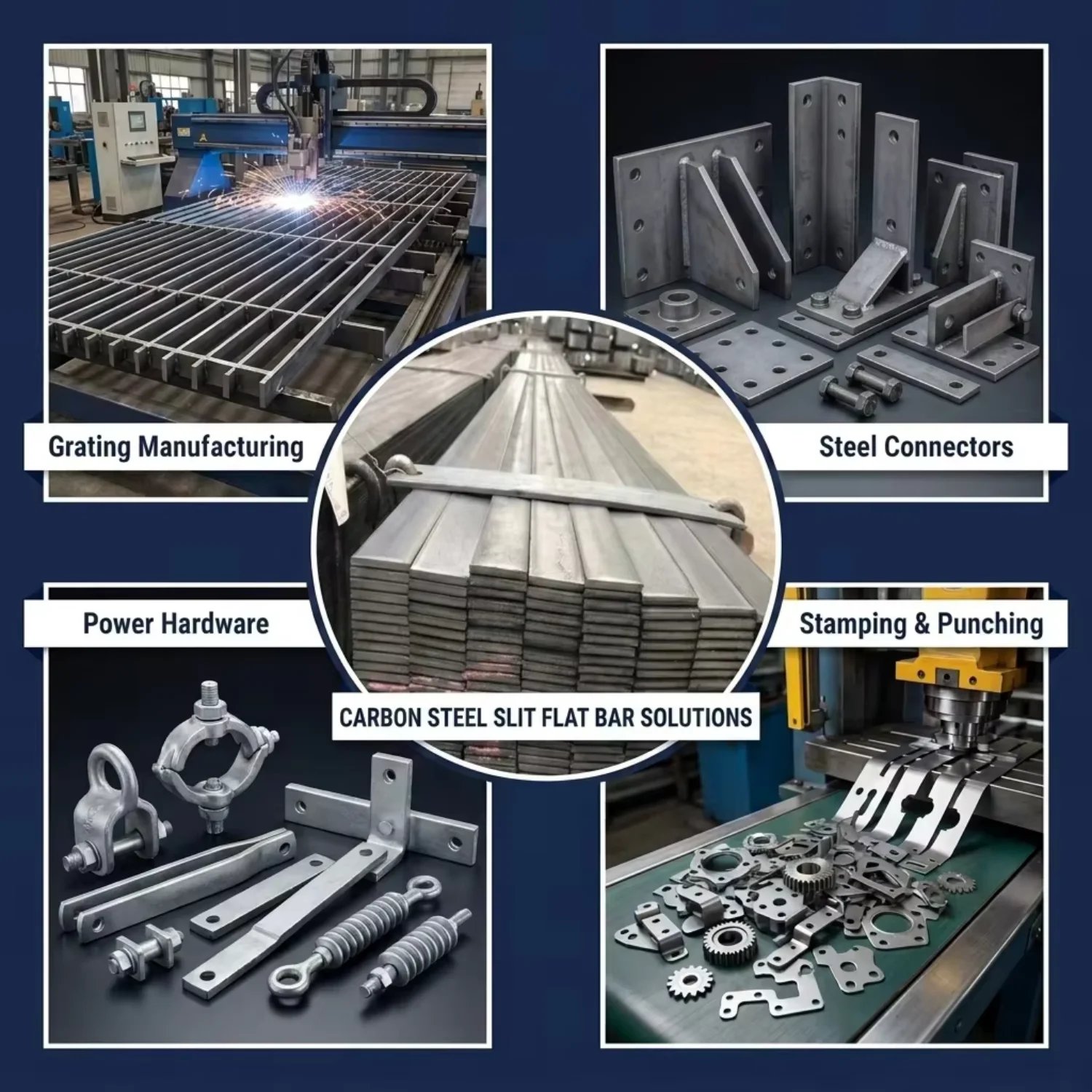 Slit Processed Steel Flat Bar Q235 SS400 2mm Thickness for Bridge Auxiliary Fittings