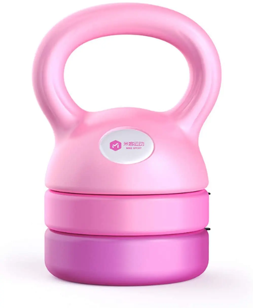 

Adjustable Kettlebell Weight for one 12lbs, Adjustable Kettlebell use for Workout Fitness Exercise Pink Adjustment Kettlebell, Pink and blue