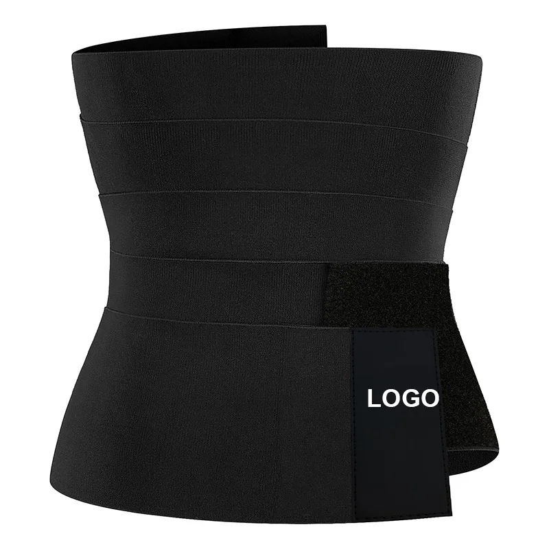 

Private Label Waist Trainer Women Slimming extendable 4meters 6M Tummy Tuck Belly Wrap Waist Belt Bands Cincher Fajas with logo