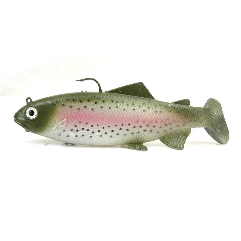 

Ocean Boat Sea Fishing large Simulate 137g 19cmArtificial Baits rubber mackerel soft plastic jig heads Soft Fishing Lure, Various