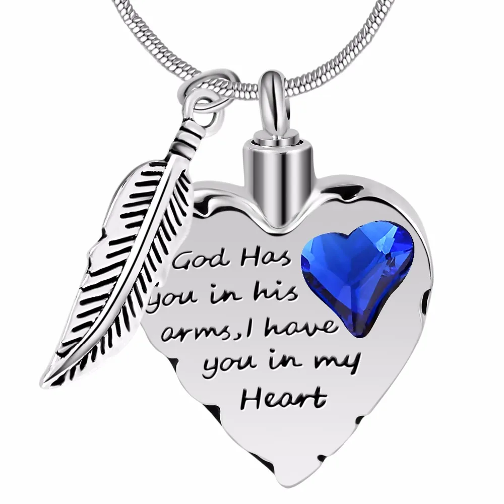

Commemorative pendant with rhinestones father mother pet angel casket perfume pendant pet urn pendants, Silver