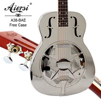 

Aiersi brand O Style Bell Brass metal Body Electrical Resonator Guitar