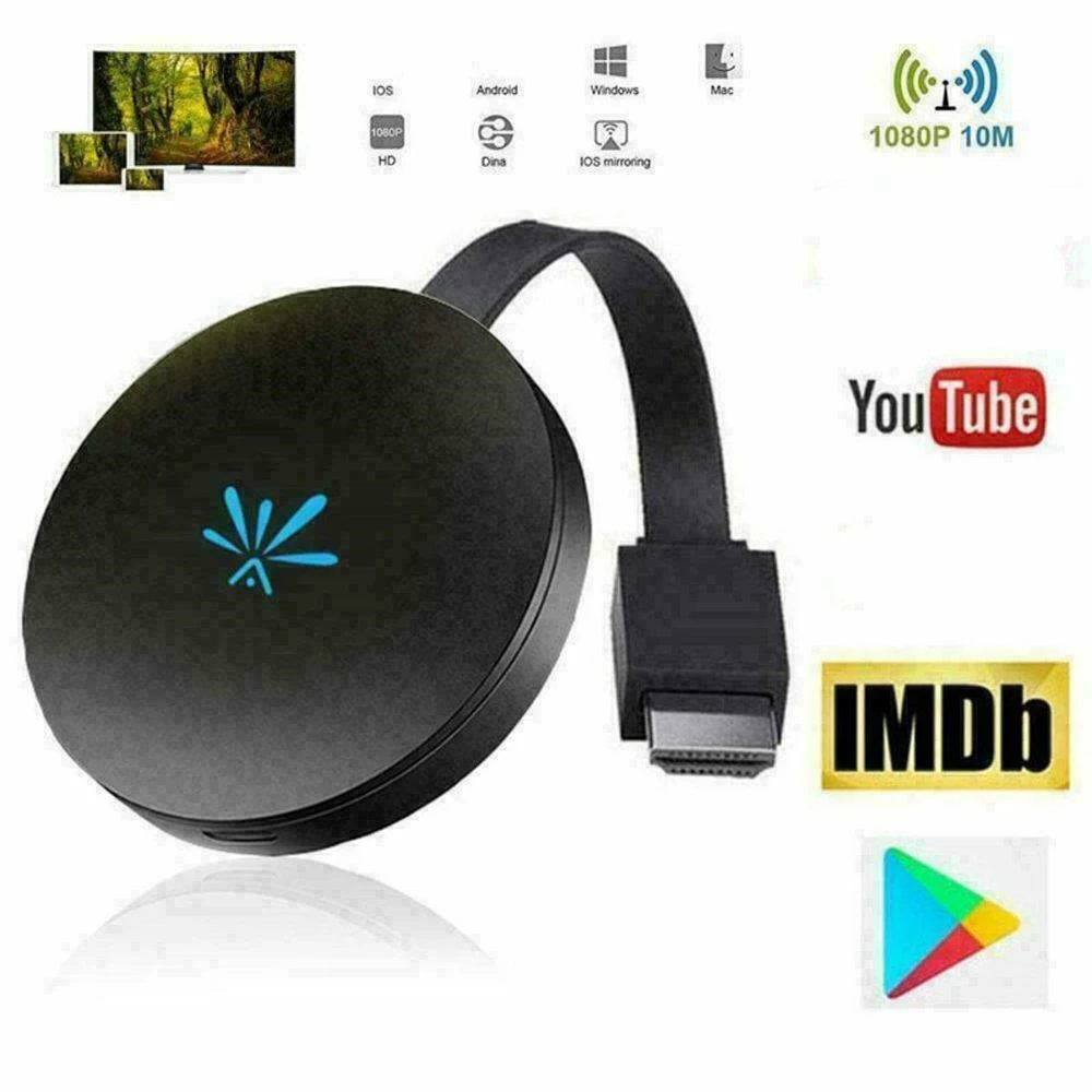 

G6 TV Stick 2.4GHz Video WiFi Display HD Screen Mirroring TV Wireless Dongle Receiver For Chromecast 2