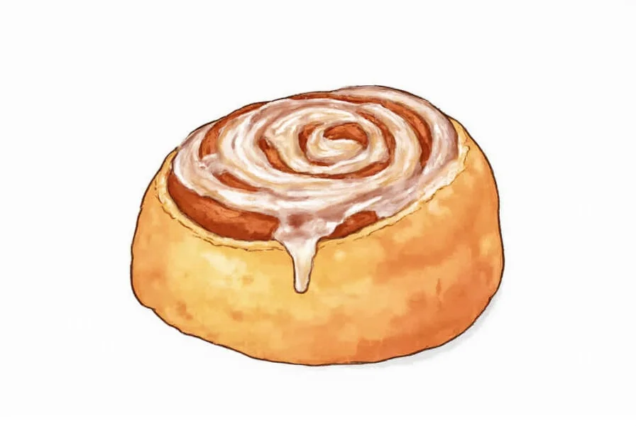 Step-by-step visual guide showing the shading process for cinnamon roll illustrations with emphasis on light source direction and layer separation