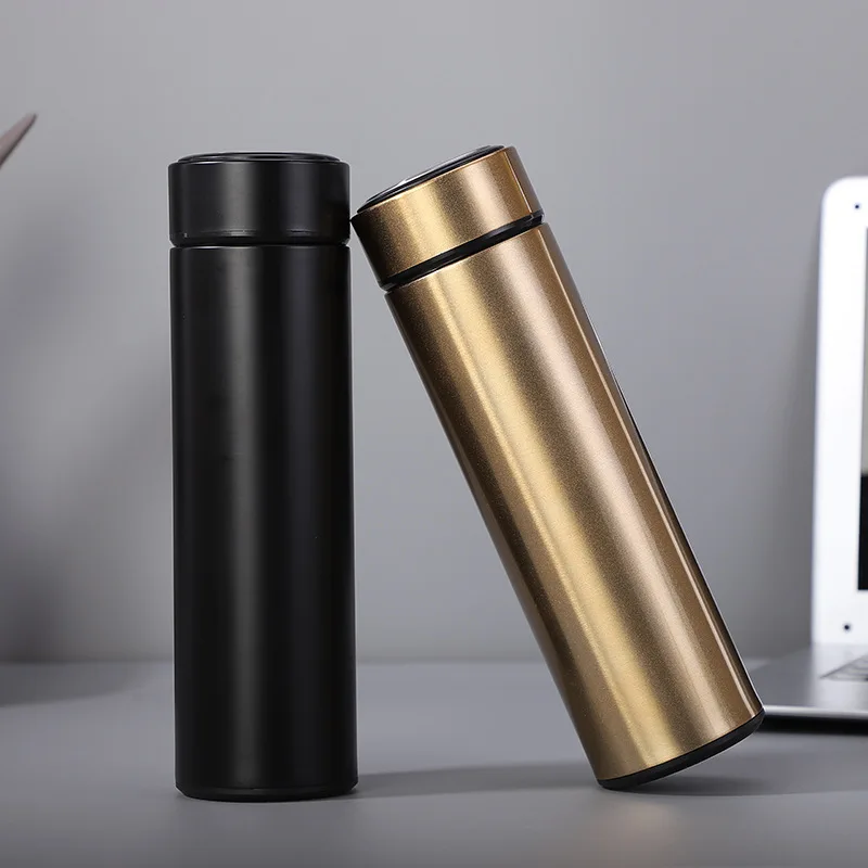 

Multifunctional large capacity bottle classic durable whiskey stainless steel cup for children with temperature display, Custom