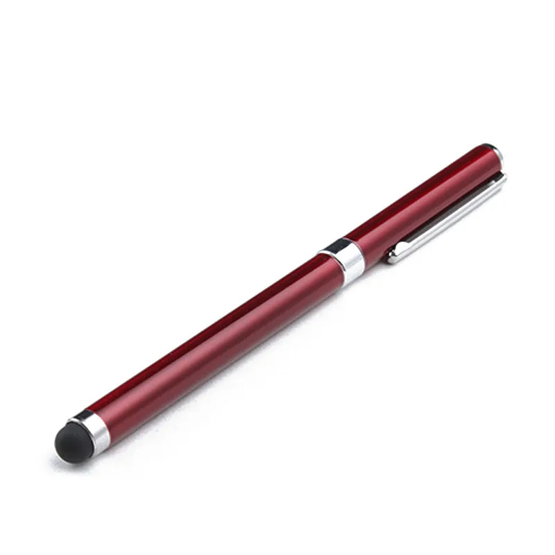 

Free Shipping Multi-function Mobile Phone Universal Stylus Soft Touch Screen Ballpoint Pen with Cap