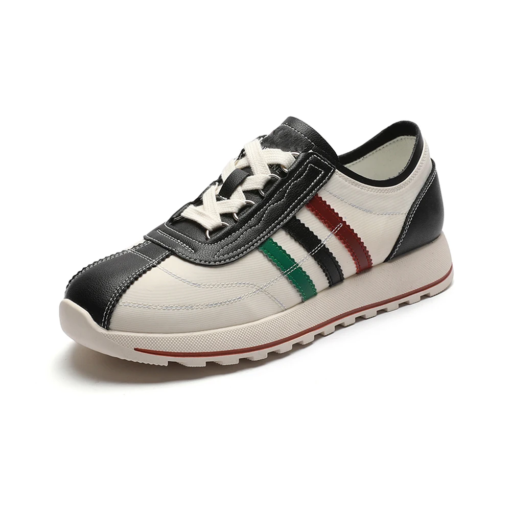 

New trend custom fashion breathable light weight women flat leisure casual shoes