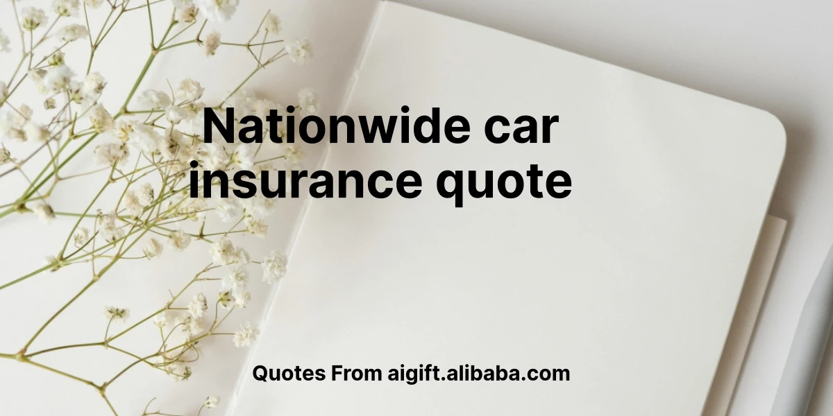 nationwide car insurance quote