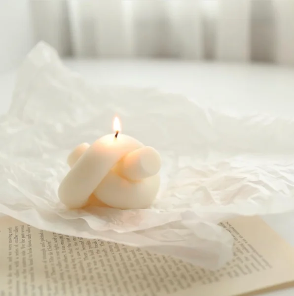 

Z658 Predetermined coil knot Candle Mold aromatherapy gypsum silicone mold, Random