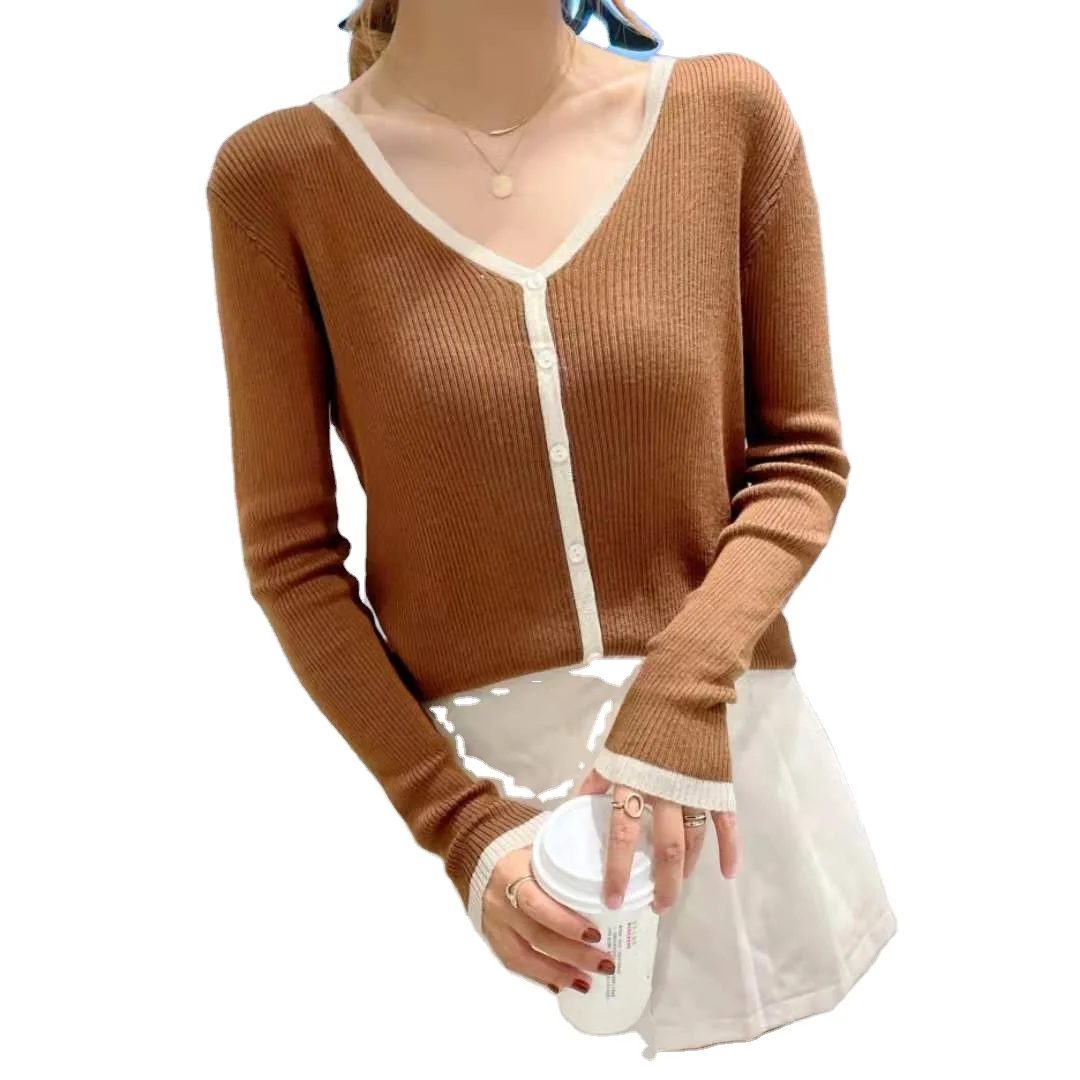 

RTS wool+acrylic Lady Anti-Shrink Pullover Sweater Anti-wrinkle Stretch Sweater Quick Dry Breathable Sweater, Multi-colors