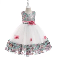 

Kids wedding flower dress lace good quality party princess girls dress