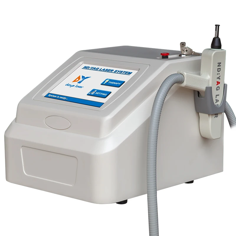 

Spa machine pigment removal new technology nd yag laser tattoo removal laser, White