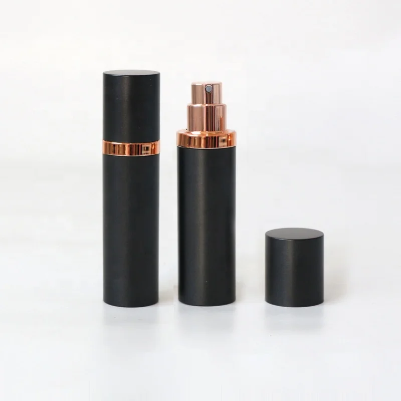 

10ml ready stock luxury black pink white blue magnet lid travel atomizer portable perfume bottle