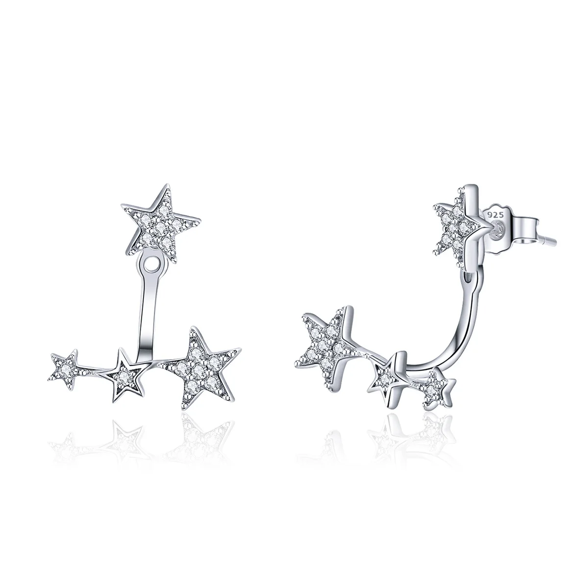 

Twinkle little star cz 925 sterling silver jewelry earring