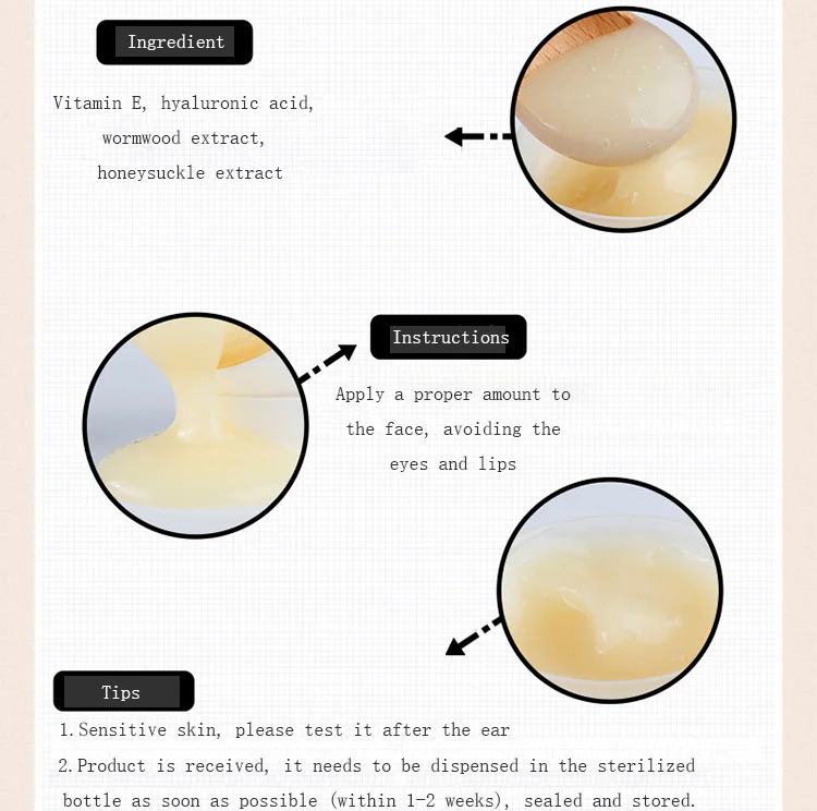
Private Label Concentrated Molecular Solid Anti Acne Treatment Repairing Facial Lotion 