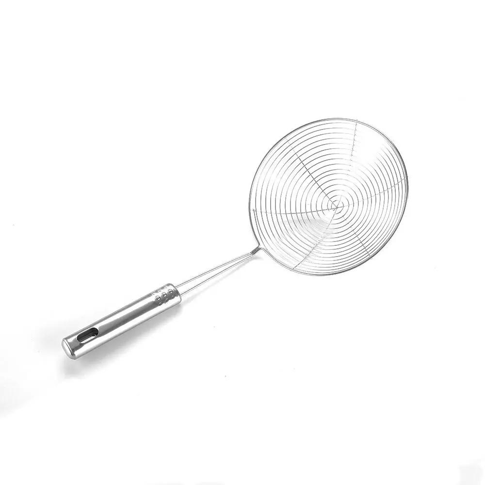 

Hot Sale Noodle Strainer Fine Mesh Stainless Steel Wire Mesh Skimmer Kitchen Strainer, Silver